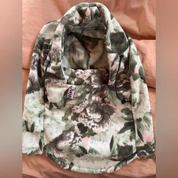 Eivy Floral Fleece Hood Balaclava - Picture 4 of 4